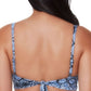 Biquíni Bar III Feminino Slitherin com Anel Frontal e Top de Maiô Azul