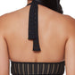 Biquíni Halter de Crochê Feminino Bar III, Top de Maiô Preto