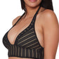 Biquíni Halter de Crochê Feminino Bar III, Top de Maiô Preto