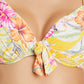 Biquíni feminino Bleu Rod Beattie Paradiso com amarração frontal, amarelo, tamanho 34 D