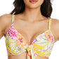 Biquíni feminino Bleu Rod Beattie Paradiso com amarração frontal, amarelo, tamanho 34 D