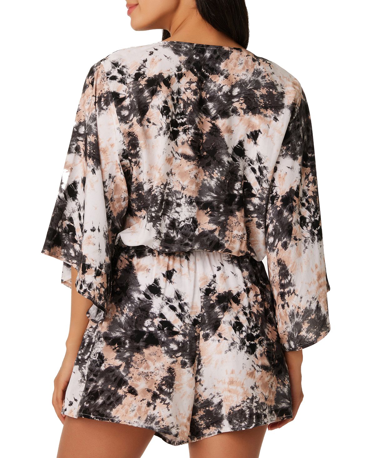 Bar III Wet'n Wild Romper Cover Up Maiô Feminino Preto Tamanho P