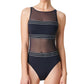 Maiô feminino Bleu By Rod Beattie Off The Grid, preto, tamanho 6
