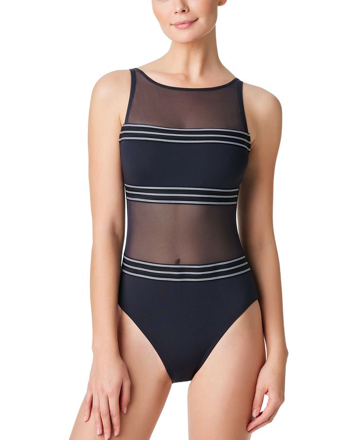 Maiô feminino Bleu By Rod Beattie Off The Grid, preto, tamanho 6