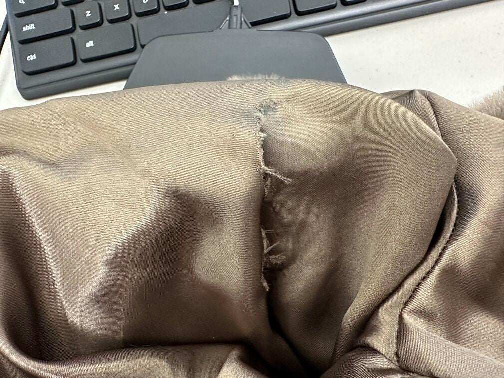 Jones New York Casaco de pele sintética feminino marrom tamanho médio