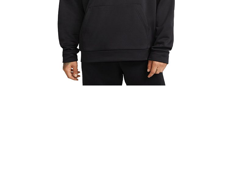 Moletom com capuz Nike Therma-FIT em preto/branco tamanho XXL
