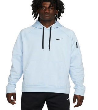 Moletom Nike Therma FIT Masculino com Capuz Fitness Azul Tamanho Médio