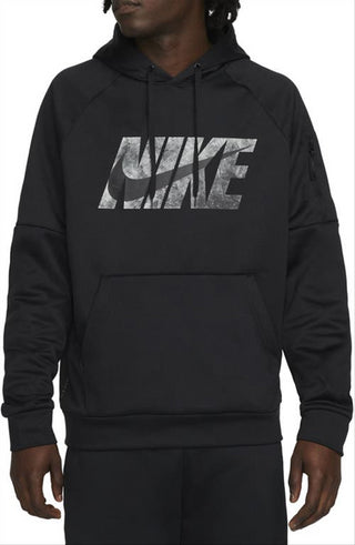 Moletom com capuz Nike Therma-FIT masculino, preto, tamanho XX-G