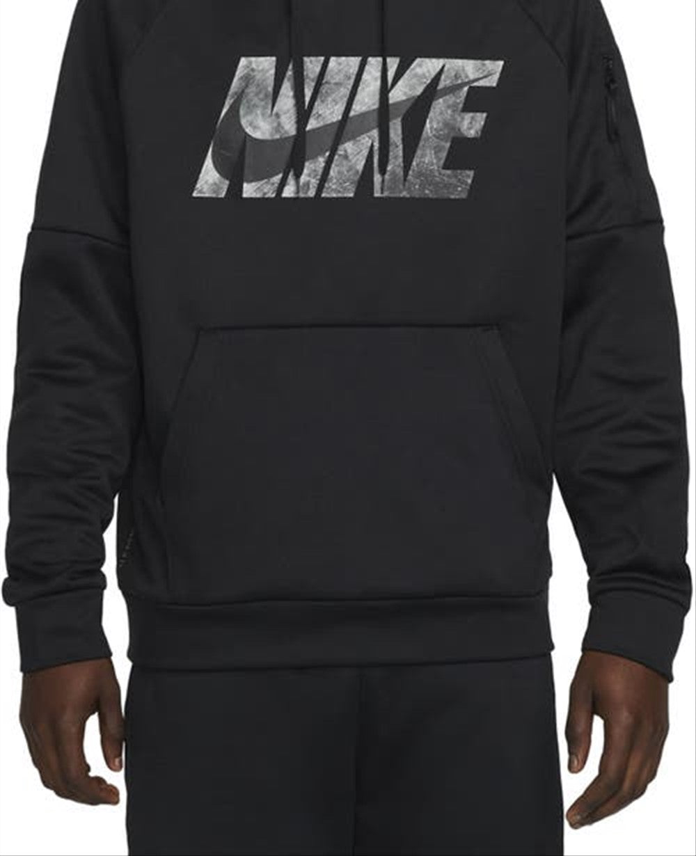 Moletom com capuz Nike Therma-FIT masculino, preto, tamanho XX-G