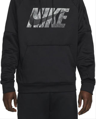 Moletom com capuz Nike Therma-FIT masculino, preto, tamanho XX-G