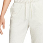 Calça de corrida Nike Sportswear Club Fleece feminina, cintura média, branca, tamanho XS