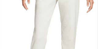 Calça de corrida Nike Sportswear Club Fleece feminina, cintura média, branca, tamanho XS