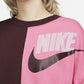 Moletom Nike Feminino Colorblock Crewneck Rosa Tamanho Grande