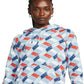 Moletom com capuz Nike Sportswear Essentials feminino estampado, azul, tamanho grande