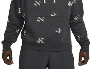 Moletom Nike Masculino Estampado Club Fleece Cinza Tamanho XX-G