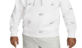 Moletom Nike Masculino Estampado Club Fleece Branco Tamanho XX-G