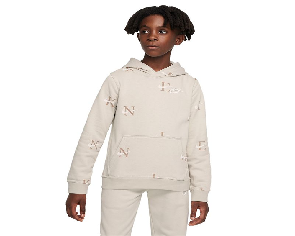 Conjunto de agasalho infantil Nike Boy's, branco, tamanho médio
