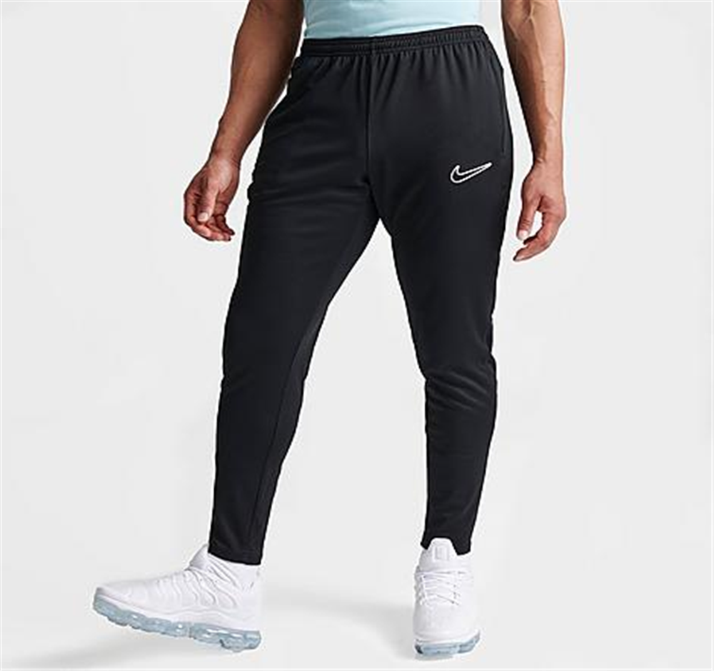 Calça de futebol Nike Dri FIT Academy com zíper masculina, preta, tamanho extragrande