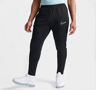 Calça de futebol Nike Dri FIT Academy com zíper masculina, preta, tamanho extragrande