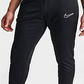 Calça de futebol Nike Dri FIT Academy com zíper masculina, preta, tamanho extragrande