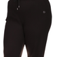 Calça jogger feminina Michael Kors Waffle-Knit preta tamanho 3X