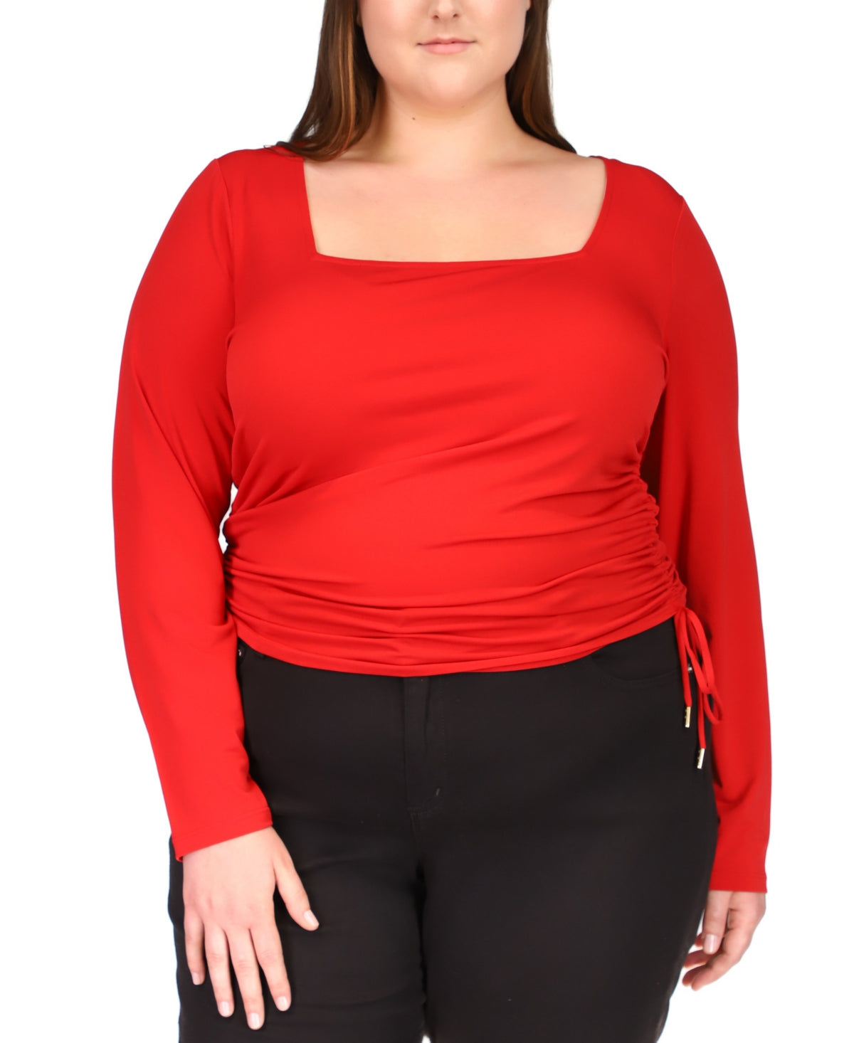 Blusa franzida feminina Michael Kors vermelha tamanho 2X
