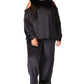 Michael Kors Women's Cold Shoulder Velour Sweatshirt Black Size 0X