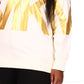 Moletom feminino exclusivo Michael Kors com logotipo plus size, branco, tamanho 3X