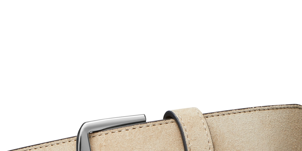 Cinto social masculino de camurça Michael Kors marrom tamanho regular