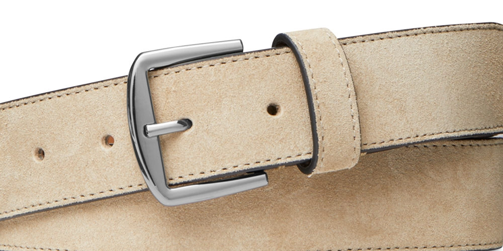 Cinto social masculino de camurça Michael Kors cinza tamanho 34