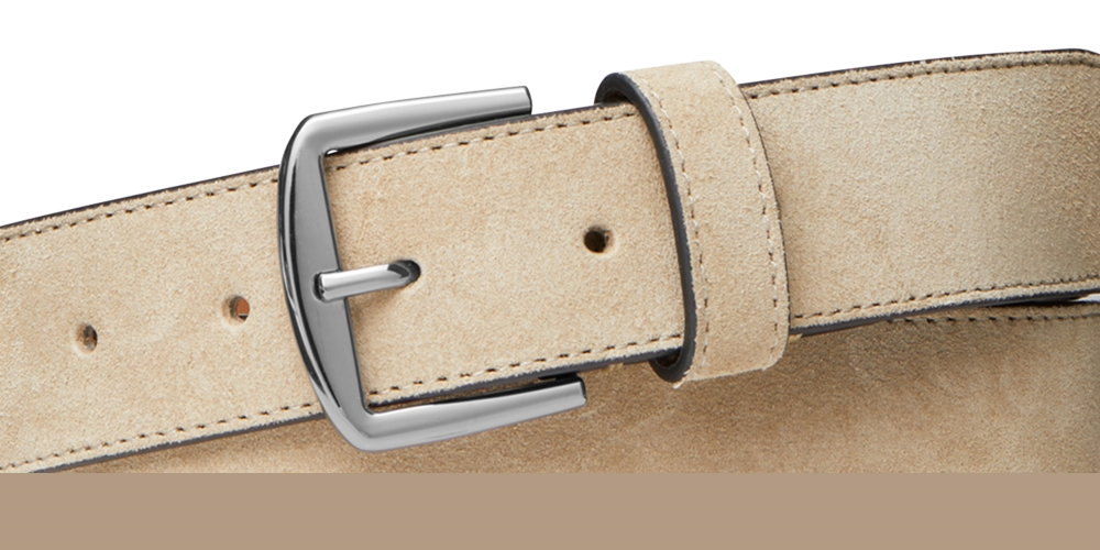 Cinto social masculino de camurça Michael Kors cinza tamanho 38