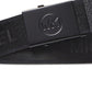 Cinto deslizante com fita de logotipo Michael Kors feminino, preto, tamanho 38