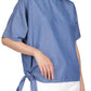 Top feminino Michael Kors com amarração lateral, azul, tamanho pequeno