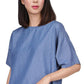 Top feminino Michael Kors com amarração lateral azul
