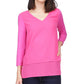 Blusa feminina Michael Kors em camadas rosa tamanho grande