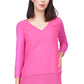 Blusa feminina Michael Kors em camadas rosa tamanho grande