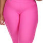 Leggings femininas Michael Kors de sarja elástica rosa tamanho 3X