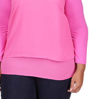 Top Michael Kors Feminino Mix Media Rosa Tamanho 1X