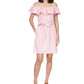 Vestido curto com cinto feminino Michael Kors rosa tamanho pequeno