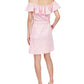 Vestido curto com cinto feminino Michael Kors rosa tamanho pequeno