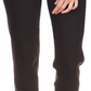 Calça Capri Feminina Michael Kors com Fenda Preta Tamanho 6