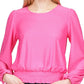 Blusa Michael Kors Feminina com Ilhós Falso Rosa Tamanho X-G