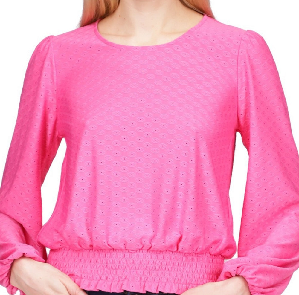 Blusa Michael Kors Feminina com Ilhós Falso Rosa Tamanho X-G
