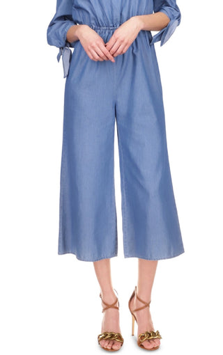 Macacão curto Michael Kors feminino ombro a ombro azul tamanho médio