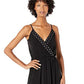 Vestido feminino Michael Kors com ilhós e detalhes em preto, tamanho extragrande