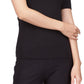 Blusa feminina Michael Kors com decote e ombro vazado, preta, tamanho pequeno e pequeno
