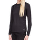 Top de malha feminino Michael Kors preto tamanho pequeno grande