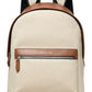 Mochila Masculina Michael Kors Mason Two Tons Canvas Branca Tamanho Regular
