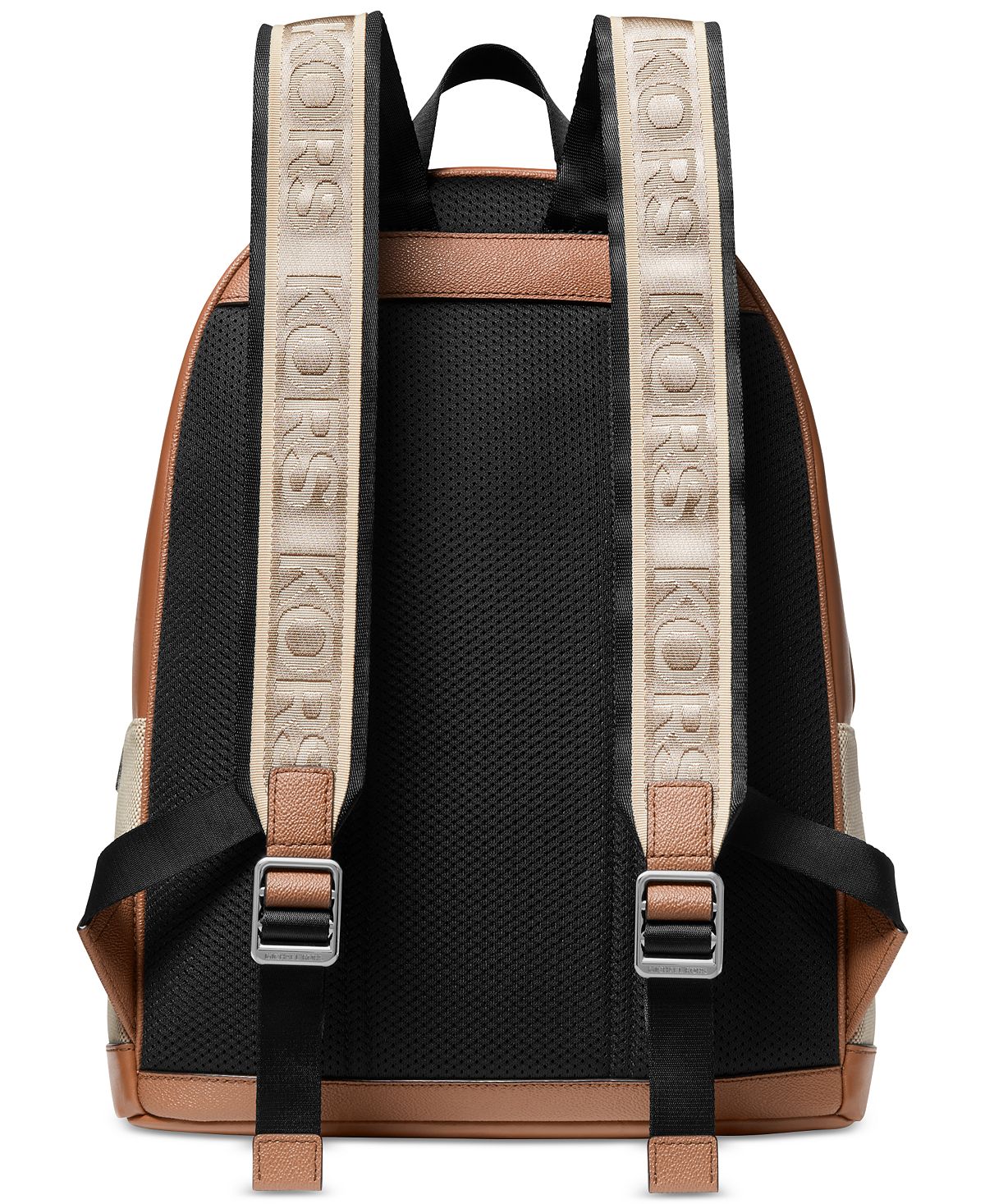 Mochila Masculina Michael Kors Mason Two Tons Canvas Branca Tamanho Regular