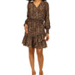 Vestido Nubian Julia Feminino Michael Kors Marrom Tamanho X-G